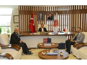 Kızılay Kan Merkezi İç Anadolu Bölge Müdürü Tatar, Rektör Bağlı’yı ziyaret etti