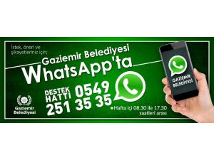 Gaziemir Belediyesi WhatsApp’ta