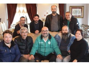 Başkan Bozbağ’a basın mensuplarından "Geçmiş olsun" ziyareti