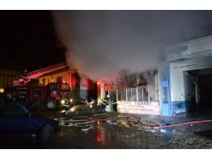 Karabük’te iş yeri yangını