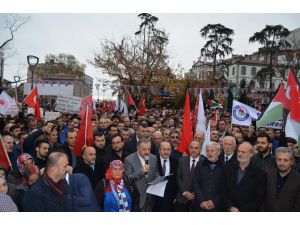 Trabzon’da STK’lardan ’Kudüs’ Protestosu