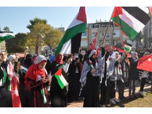 Kudüs kararı Reyhanlı’da protesto edildi