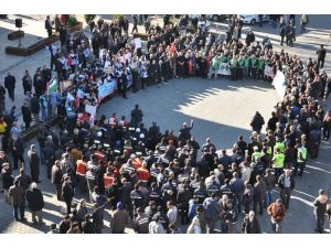 Simav’da ABD’nin Kudüs kararı protestosu edildi