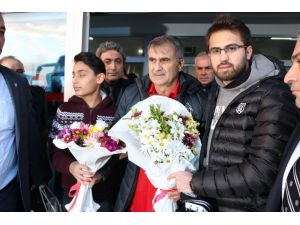 Beşiktaş kafilesine Kayseri’de coşkulu karşılama