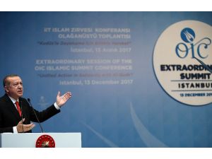 Cumhurbaşkanı Erdoğan: “İslam Dünyası olarak başkenti Kudüs bağımsız Filistin devletinden asla vazgeçmeyeceğiz”