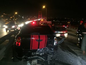 15 Temmuz Şehitler Köprüsü’nde zincirleme kaza; 1 yaralı