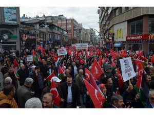Trabzon’da İsrail ve ABD’ye tepki