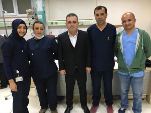 Başkan Ercan’dan hastalara moral ziyareti