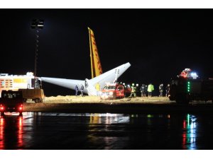 Pegasus Havayolları Trabzon’da pistten çıkan uçakları ile ilgili açıklama yaptı