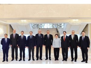 Azerbaycan Cumhurbaşkanı Aliyev, TBMM heyetini kabul etti