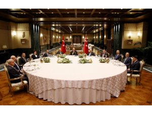 Cumhurbaşkanı Erdoğan, yasama, yürütme ve yargı organı temsilcileri ile bir araya geldi