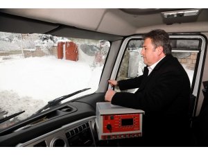 Başkan Palancıoğlu karla mücadele çalışmalarına katıldı