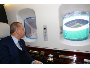 Cumhurbaşkanı Erdoğan, Bursaspor’un stadyumunu inceledi