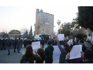 Antalya’da izinsiz gösteriye polis müdahalesi
