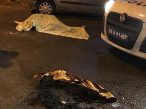 İzmir'de sokak ortasında bir kadın yanarak can verdi