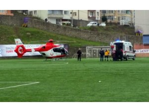 Multipe myeloma hastası memleketine helikopter ambulansla getirildi