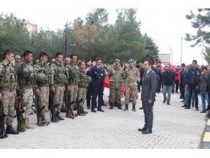 Ergani’de 35 güvenlik korucusu Afrin’e uğurlandı