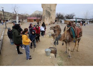 Engelli çocuklar Kapadokya’yı gezdi
