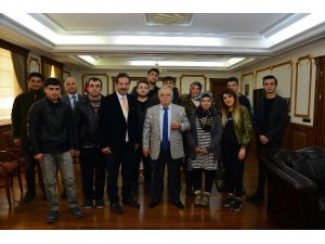 Devletin çocukları Vali Necati Şentürk’ü ziyaret etti