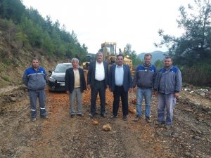 Manavgat Yaylaalan yolu asfalta hazırlanıyor