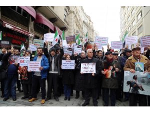 Rusya Başkonsolosluğu önünde ‘Doğu Guta’ protestosu
