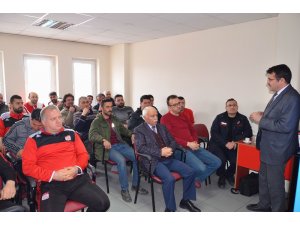 Sivasspor kulüp çalışanlarına yangın söndürme eğitimi verildi