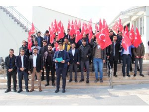 Elazığ’da gençlerden Zeytin Dalı Harekatına destek
