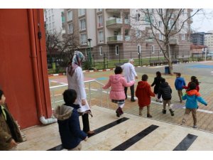Çamlıca Okullarında yangın ve deprem tatbikatı