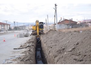 Şuhut Belediyesi ekiplerinin atık su kanalizasyon çalışmaları