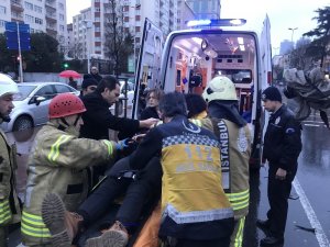 Beşiktaş’ta otobüs, otomobile çarptı: 1 yaralı
