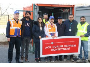 Eyüpsultan Belediyesi yaşanabilecek doğal afetlere karşı ihtiyaç konteyneri hazırladı