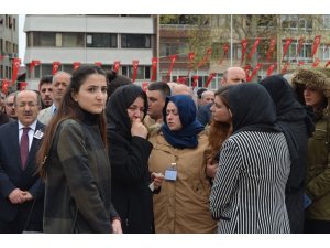 Şehit polis Yunus Çavdar için valilik önünde tören yapıldı