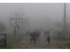 Kocaeli’de yoğun sis görüş mesafesi 10 metreye kadar düştü