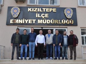 Kızıltepe’de gazetecilerden emniyete ziyaret