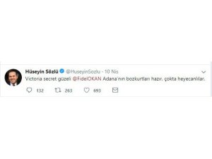 Adana Büyükşehir Belediye Başkanı Sözlü’den Fidel Okan’a sert mesaj
