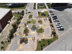 Trafik eğitim parkı yenilendi