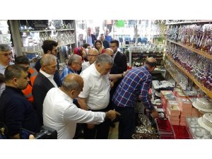 Belediye başkanlarından Kilis esnafına alışveriş desteği