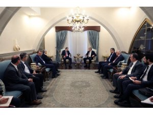Başbakan Yardımcısı Çavuşoğlu, KKTC Cumhurbaşkanı Akıncı ile görüştü