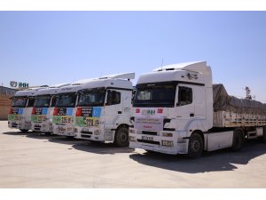 Suriye’ye 3 ayda 432 tır yardım malzemesi gönderildi