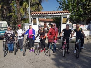 Köyceğizli kadınlar sağlıklı yaşam için bisiklet kullanıyor