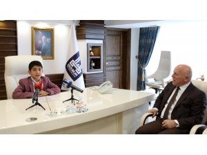 Küçük Başkan Gezer’den Başkan Sekmen’e teşekkür