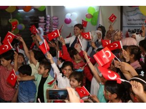 Suriyeli çocuklar 23 Nisan’ı kutladı