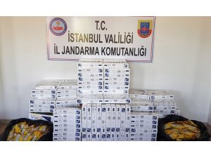 Jandarmadan İstanbul’da kaçak sigara operasyonu
