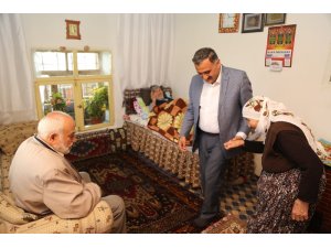 Başkan Cabbar hasta ve yaşlı ziyaretlerine devam ediyor
