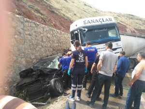 Afyonkarahisar’da trafik kazası, 2 yaralı