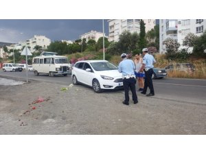 Kuşadası’nda trafik kazası; 1 yaralı