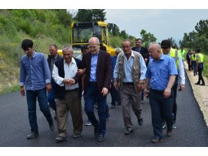 Başkan Kafaoğlu, asfalt yapım çalışmalarını inceledi