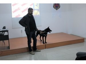 Narkotik köpeği Zeytin’li uyuşturucu eğitimi...