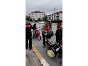 Polis ekipleri çalıntı motosikletlere karşı uygulama yaptı