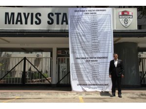 Manisaspor Başkanı Budak’tan stat kapısına ilginç pankart